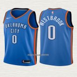 Russell Westbrook NO 0 Camiseta Nino Oklahoma City Thunder Icon 2017-18 Azul