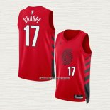 Shaedon Sharpe NO 17 Camiseta Portland Trail Blazers Statement 2022-23 Rojo