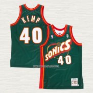 Shawn Kemp NO 40 Camiseta Seattle SuperSonics Retro Historic Verde2