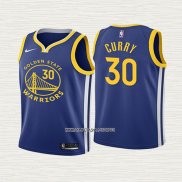 Stephen Curry NO 30 Camiseta Nino Golden State Warriors Icon 2019-20 Azul