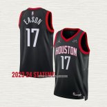 Tari Eason NO 17 Camiseta Houston Rockets Statement 2023-24 Negro