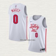 Tyrese Maxey NO 0 Camiseta Philadelphia 76ers Ciudad 2022-23 Blanco