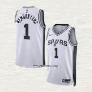 Victor Wembanyama NO 1 Camiseta San Antonio Spurs Association 2022-23 Blanco