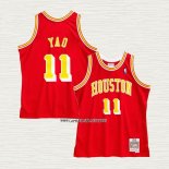 Yao Ming NO 11 Camiseta Houston Rockets Hardwood Classics Throwback Rojo