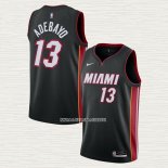 Bam Adebayo NO 13 Camiseta Miami Heat Icon 2020-21 Negro