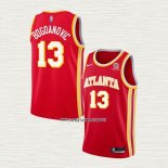 Bogdan Bogdanovic NO 13 Camiseta Atlanta Hawks Icon 2020-21 Rojo