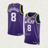 Brice Sensabaugh NO 8 Camiseta Utah Jazz Classic 2023-24 Violeta