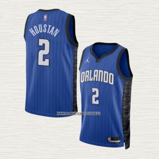 Caleb Houstan NO 2 Camiseta Orlando Magic Statement 2022-23 Azul