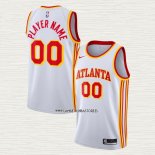 Camiseta Atlanta Hawks Personalizada Association 2020-21 Blanco