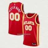 Camiseta Atlanta Hawks Personalizada Icon 2020-21 Rojo