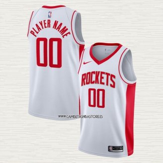 Camiseta Houston Rockets Personalizada Association 2020-21 Blanco