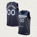 Camiseta Minnesota Timberwolves Personalizada Icon Azul