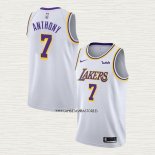 Carmelo Anthony NO 7 Camiseta Los Angeles Lakers Association 2021 Blanco