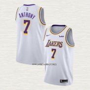 Carmelo Anthony NO 7 Camiseta Los Angeles Lakers Association 2021 Blanco