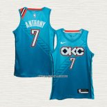 Carmelo Anthony NO 7 Camiseta Oklahoma City Thunder Ciudad 2018-19 Azul