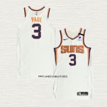 Chris Paul NO 3 Camiseta Phoenix Suns Association Autentico 2021 Blanco
