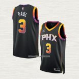 Chris Paul NO 3 Camiseta Phoenix Suns Statement 2022-23 Negro