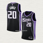 Colby Jones NO 20 Camiseta Sacramento Kings Icon 2023-24 Negro