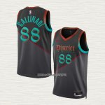 Danilo Gallinari NO 88 Camiseta Washington Wizards Ciudad 2023-24 Negro