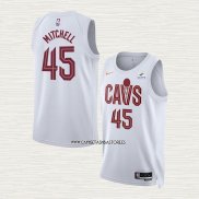 Donovan Mitchell NO 45 Camiseta Cleveland Cavaliers Association 2022-23 Blanco