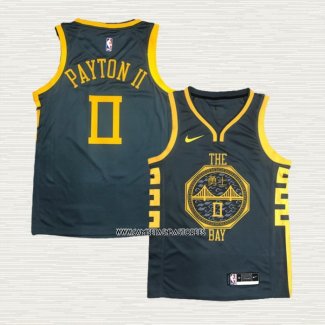 Gary Payton II NO 0 Camiseta Golden State Warriors Ciudad 2018-19 Azul