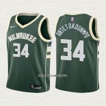 Giannis Antetokounmpo NO 34 Camiseta Nino Milwaukee Bucks 2017-18 Verde