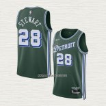 Isaiah Stewart NO 28 Camiseta Detroit Pistons Ciudad 2022-23 Verde