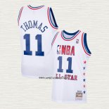 Isiah Thomas NO 11 Camiseta All Star 1985 Blanco