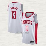 James Harden NO 13 Camiseta Houston Rockets Association Blanco