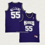 Jason Williams NO 55 Camiseta Sacramento Kings Retro Violeta