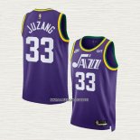 Johnny Juzang NO 33 Camiseta Utah Jazz Classic 2023-24 Violeta