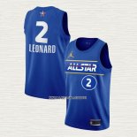 Kawhi Leonard NO 2 Camiseta Los Angeles Clippers All Star 2021 Azul