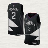 Kawhi Leonard NO 2 Camiseta Los Angeles Clippers Statement 2022-23 Negro