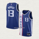 Keegan Murray NO 13 Camiseta Sacramento Kings Ciudad 2023 Azul 24