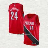 Kent Bazemore NO 24 Camiseta Portland Trail Blazers Statement Edition Rojo Negro