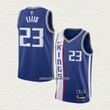 Keon Ellis NO 23 Camiseta Sacramento Kings Ciudad 2023-24 Azul