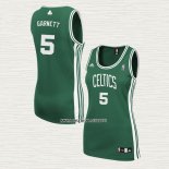 Kevin Garnett NO 5 Camiseta Mujer Boston Celtics Icon Verde