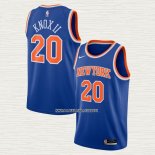 Kevin Knox II NO 20 Camiseta New York Knicks Icon 2020-21 Azul