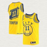 Klay Thompson NO 11 Camiseta Golden State Warriors Classic 2019-20 Amarillo