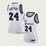 Kobe Bryant NO 24 Camiseta Los Angeles Lakers Ciudad 2022-23 Blanco