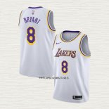 Kobe Bryant NO 8 Camiseta Los Angeles Lakers Association 2018 Blanco