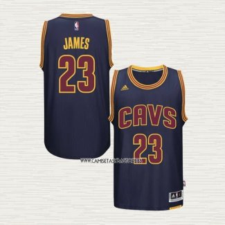 LeBron James NO 23 Camiseta Cleveland Cavaliers Retro Azul