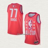 Luka Doncic NO 77 Camiseta Dallas Mavericks All Star 2022 Granate