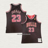 Michael Jordan NO 23 Camiseta Chicago Bulls Mitchell & Ness Negro