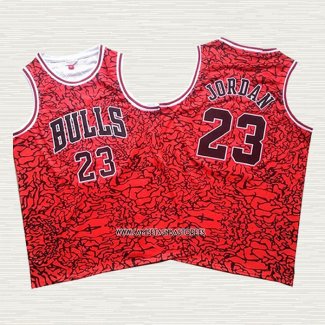Michael Jordan NO 23 Camiseta Chicago Bulls Mitchell & Ness Rojo2