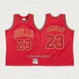 Michael Jordan NO 23 Camiseta Chicago Bulls Retro Chinese New Year 2020 Rojo