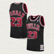 Michael Jordan NO 23 Camiseta Chicago Bulls Retro Negro