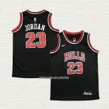 Michael Jordan NO 23 Camiseta Nino Chicago Bulls Negro5