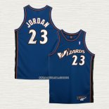 Michael Jordan NO 23 Camiseta Washington Wizards Retro Azul