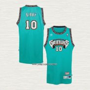 Mike Bibby NO 10 Camiseta Memphis Grizzlies Retro Historic Verde